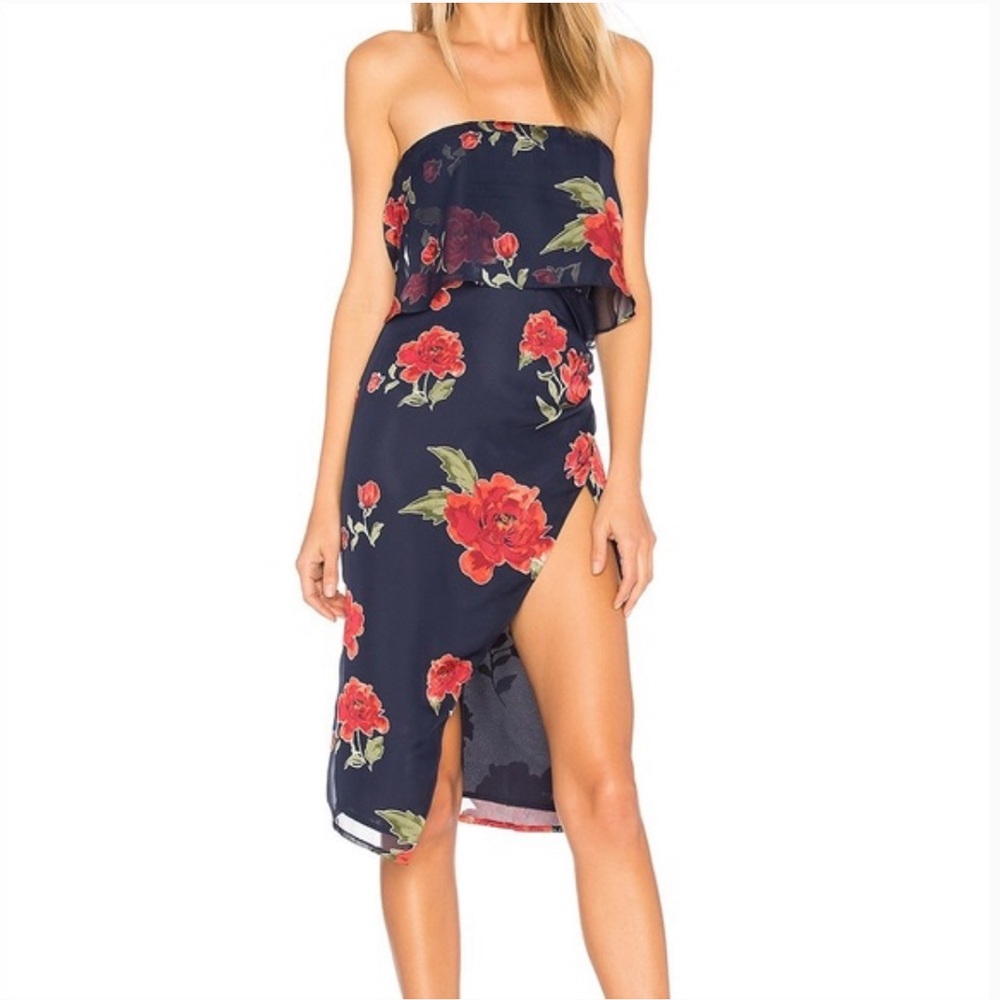 Revolve Lovers + Friends Valerie Midi Dress